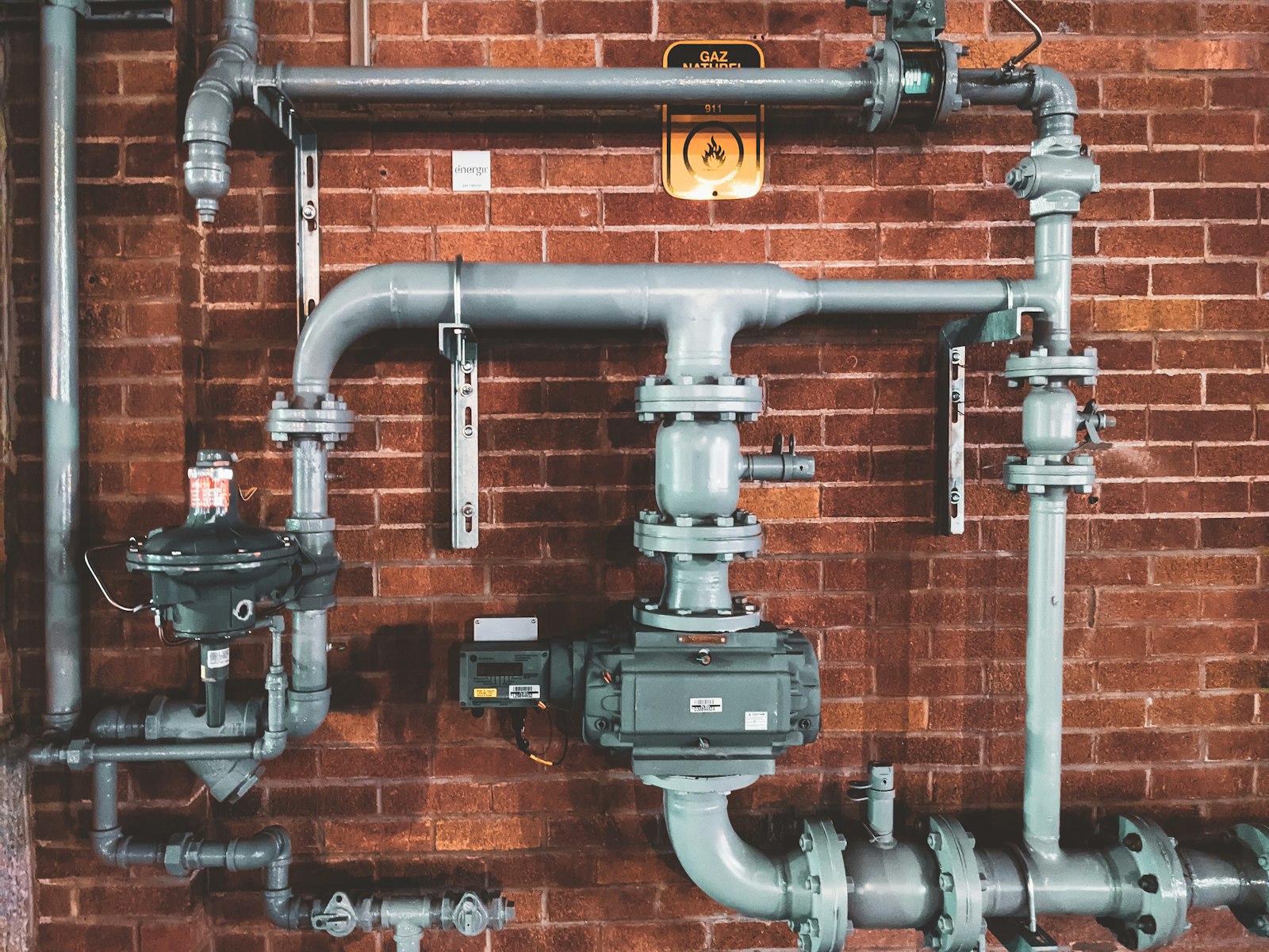Instalación de gas para calentadores